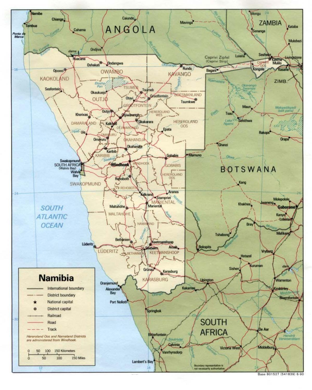 지도 나미비아의 여행지