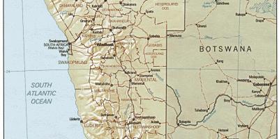 지도의 나미비아 팜