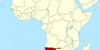 지도의 나미비아프리카